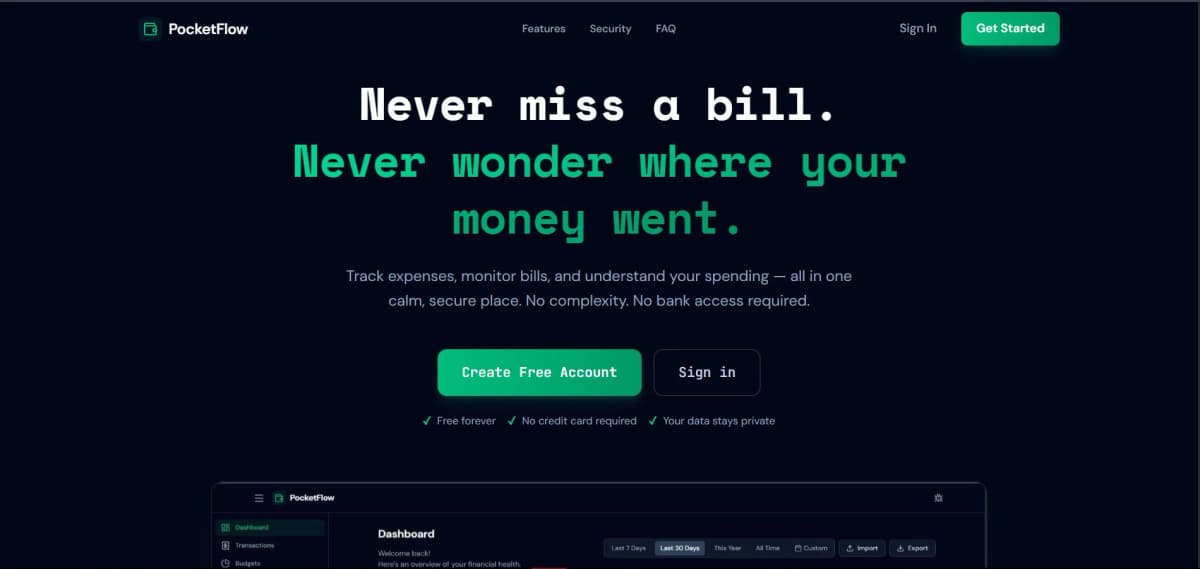 PocketFlow screenshot