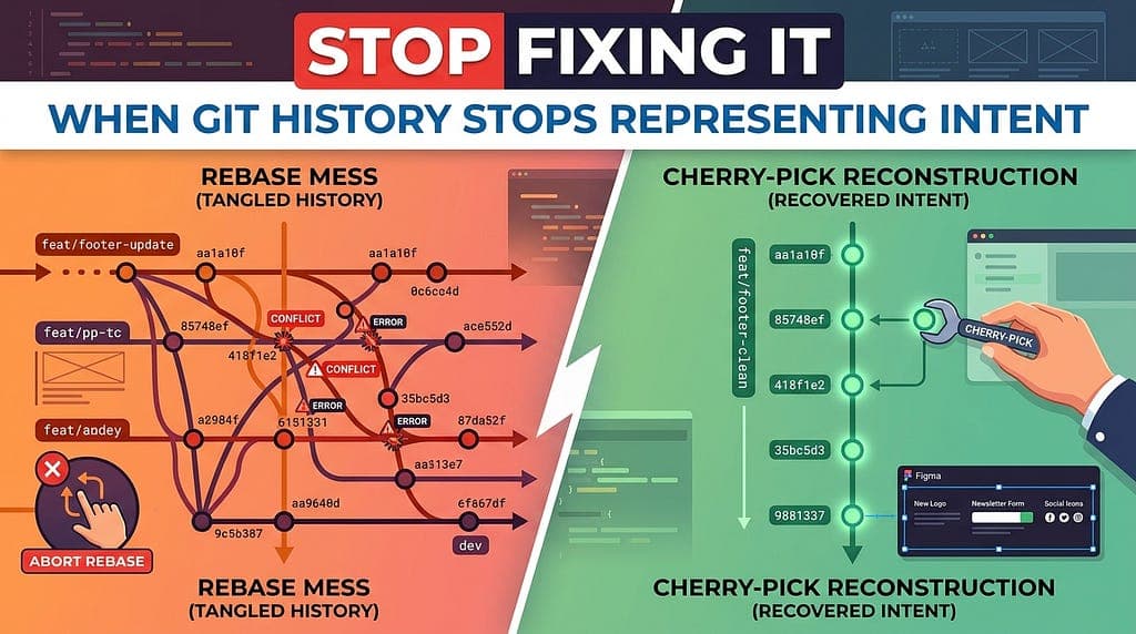 When Git History Stops Representing Intent, Stop Fixing It